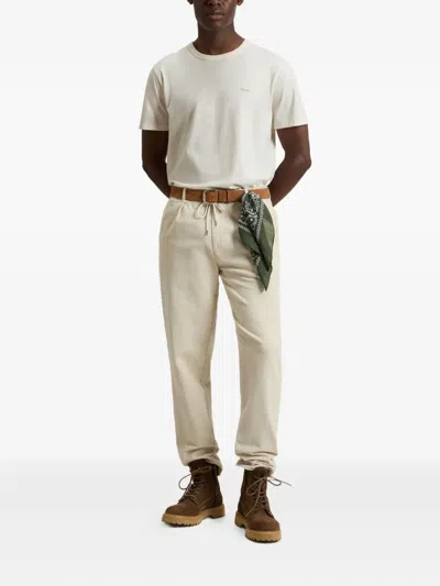 Woolrich Logo-print T-shirt In Neutral