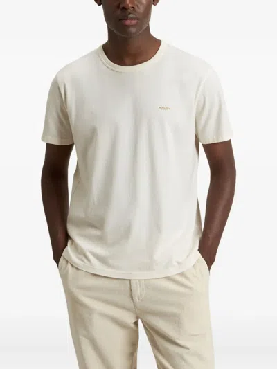 Woolrich Logo-print T-shirt In Neutral