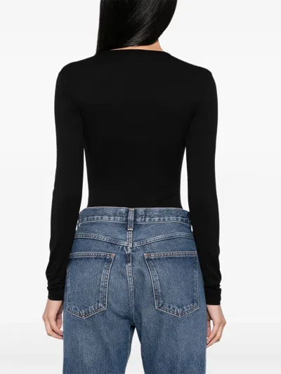 Agolde Aura Bodysuit In Black