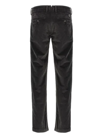 Jacob Cohen Corduroy Trousers With Front And Back Pockets In Gray