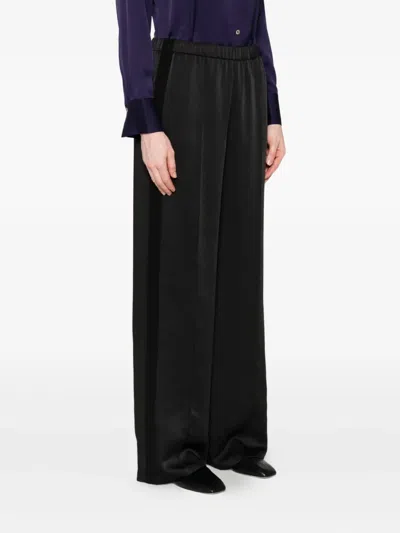 Vince Easy Wool-blend Pull-on Pants In Black