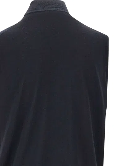 Filippo De Laurentiis Houndstooth Button Wool Vest In Blue