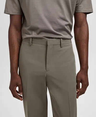 Mango Men's Stretch Fabric Super Slim-fit Suit Pants In Gray