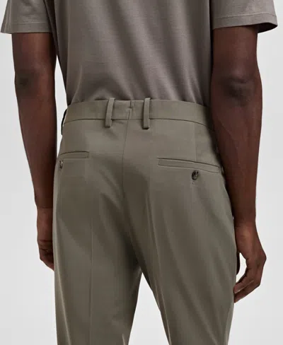 Mango Men's Stretch Fabric Super Slim-fit Suit Pants In Gray