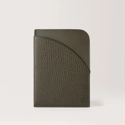 Carl Friedrik Grain Leather Passport Sleeve - Dark Green