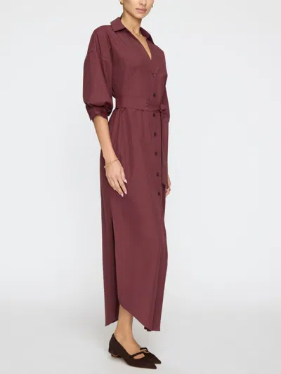 Brochu Walker The Kate Maxi Dress In Burgundy