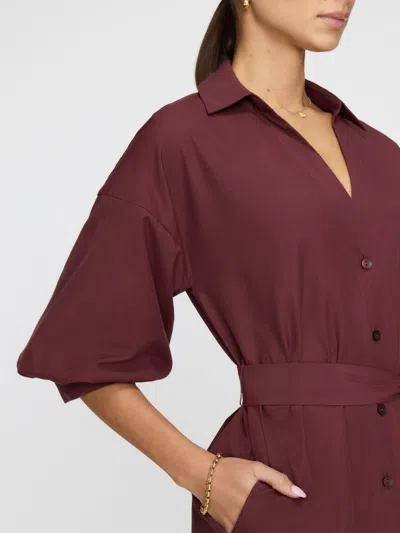 Brochu Walker The Kate Maxi Dress In Burgundy