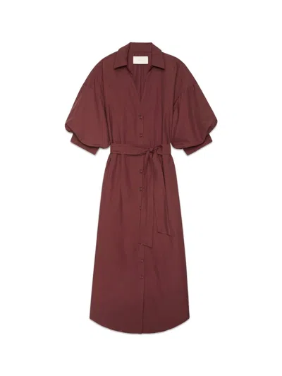 Brochu Walker The Kate Maxi Dress In Burgundy