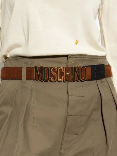 LOGO标牌绒面皮腰带