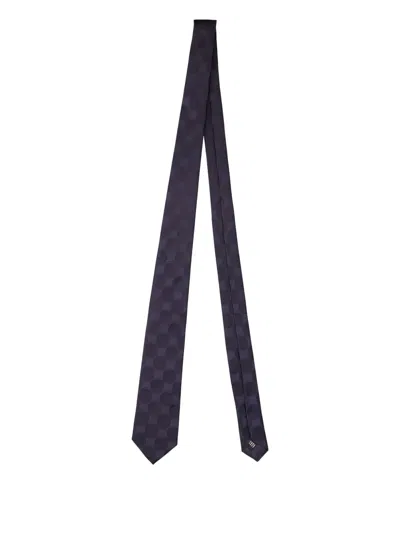 Tagliatore Dot-pattern Tie In Purple