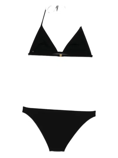 Tom Ford Triangle Halterneck Bikini In Black