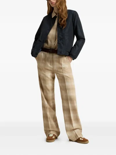 Woolrich Button-fastening Elasticated Jacket In Blue