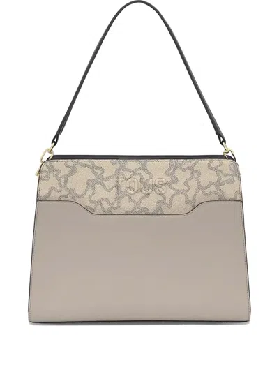 Tous Kaos Icon Logo-print Top-handle Tote Bag In Gray
