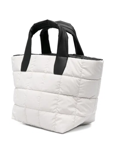 Veecollective Medium Porter Square-pattern Tote Bag In White
