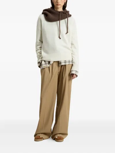 Woolrich Suéter Cuello Redondo - Blanco In Neutral