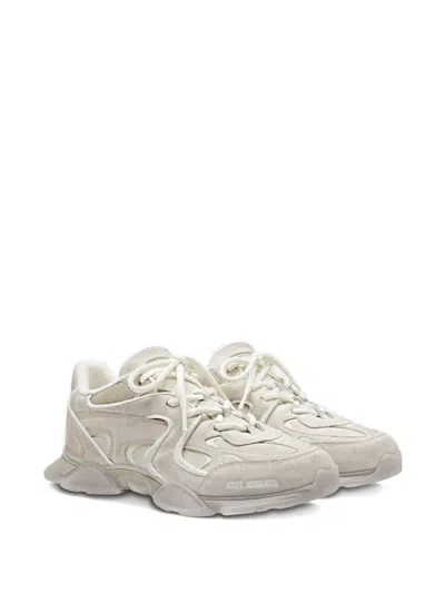 Axel Arigato Eris White Low Top Sneakers With Logo Patch On The Tongue In Leather And Fabric Woman