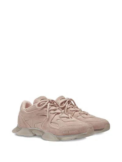 Axel Arigato Suede Panelled Lace-up Sneakers In Pink