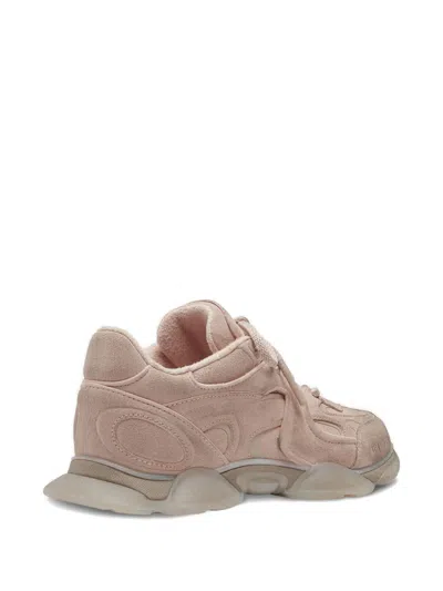 Axel Arigato Suede Panelled Lace-up Sneakers In Pink