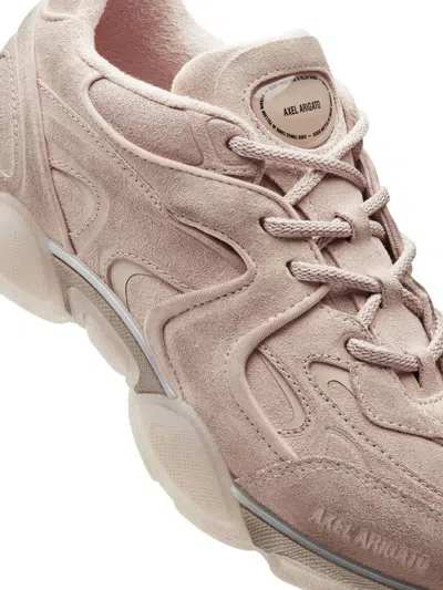 Axel Arigato Suede Panelled Lace-up Sneakers In Pink