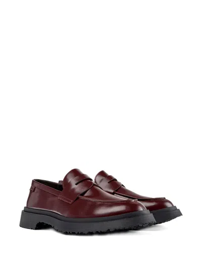 Camper Walden Twins Mismatched Penny Loafer In Burgundy