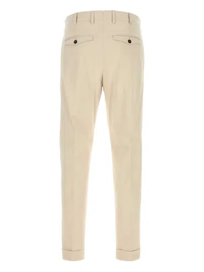 Pt Torino Stretch Corduroy Trousers Featuring Pockets In Brown