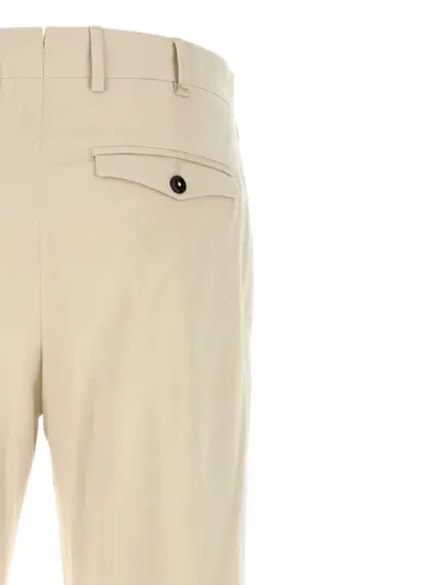 Pt Torino Stretch Corduroy Trousers Featuring Pockets In Brown