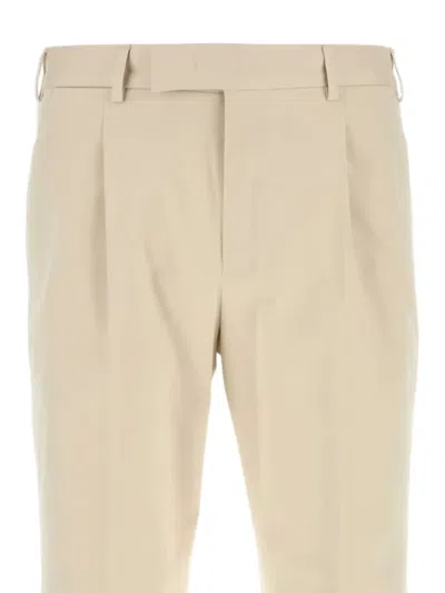 Pt Torino Stretch Corduroy Trousers Featuring Pockets In Brown