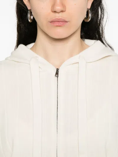 Max Mara Hooded Cashmere Cardigan In Multi