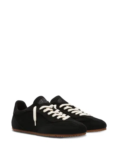 Axel Arigato Suede Low-profile Sneakers With Textured Sole In Black