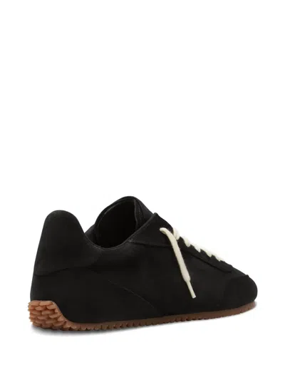 Axel Arigato Suede Low-profile Sneakers With Textured Sole In Black