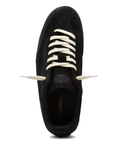 Axel Arigato Suede Low-profile Sneakers With Textured Sole In Black
