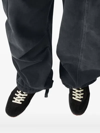 Axel Arigato Suede Low-profile Sneakers With Textured Sole In Black