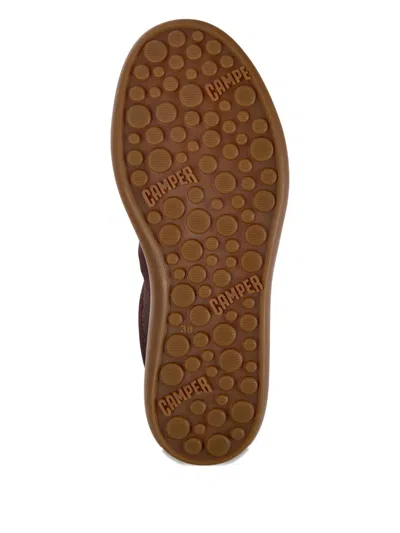 Camper Pelotas Soller Suede Sneakers In Burgundy