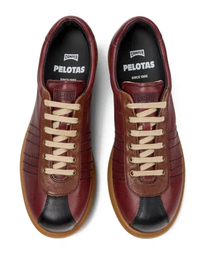 Camper Pelotas Ariel Sneaker In Burgundy