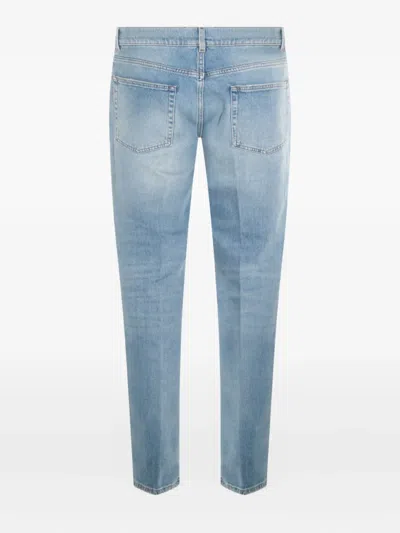 Lardini Belt Loop Jeans In Blue