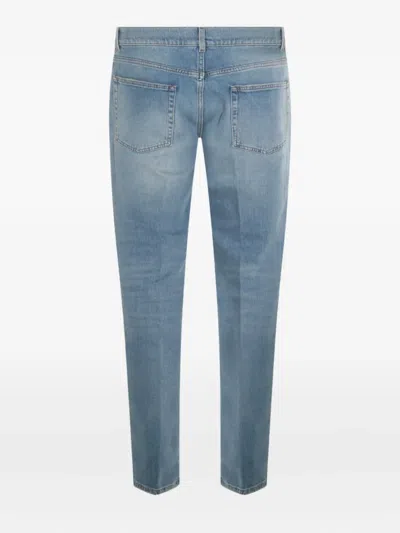 Lardini Belt Loop Jeans In Blue