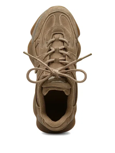 Axel Arigato Eris Beige Low Top Sneakers With Logo Patch On The Tongue In Leather And Fabric Woman In Brown