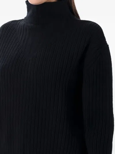 Rick Owens Black Porterville Fisherman Tabard Turtleneck In Black