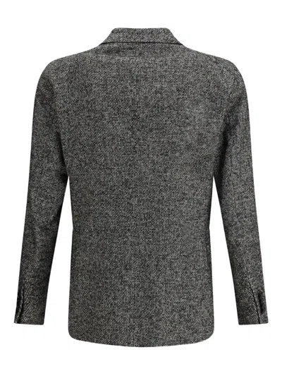 Tagliatore Wool Blazer In Gray