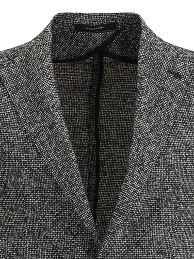 Tagliatore Wool Blazer In Gray