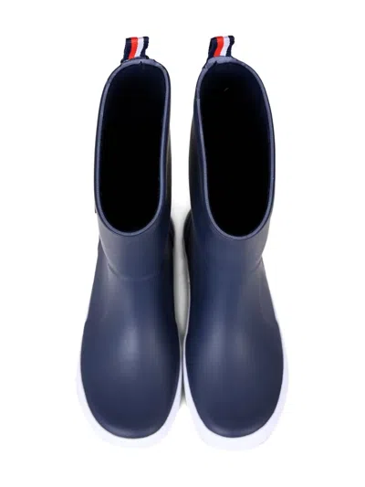 Tommy Hilfiger Junior Flag-logo Pull-on Boots In Blue