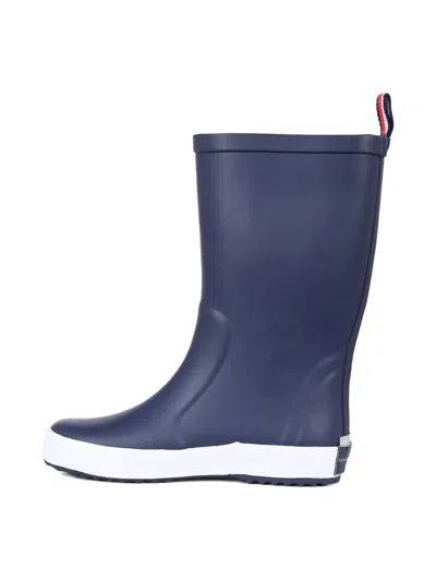 Tommy Hilfiger Junior Flag-logo Pull-on Boots In Blue