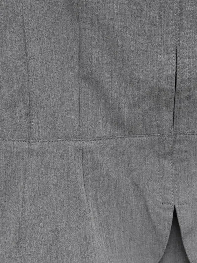 Gimaguas Melange Grey Stretch Jersey Amor Top In Gray