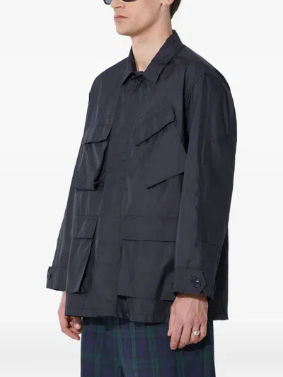 Engineered Garments Multi-pocket Shirt Jacket In Blue