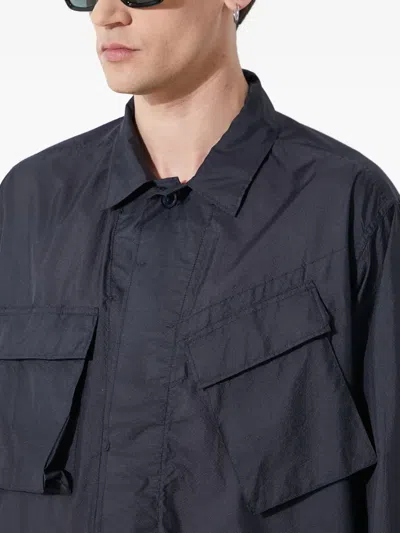 Engineered Garments Multi-pocket Shirt Jacket In Blue