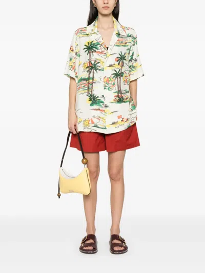 P.a.r.o.s.h Printed Shirt In Neutral