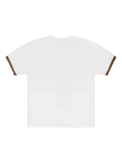 Birth Of Royal Child Pearl-embellished Short-sleeve Top In White