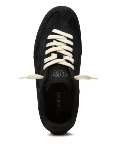 Axel Arigato Suede Low-profile Sneakers With Textured Sole In Black