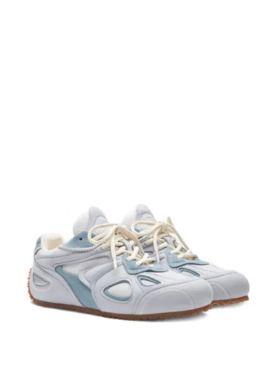 Axel Arigato Slow Runner Perforated Suede Sneakers In White