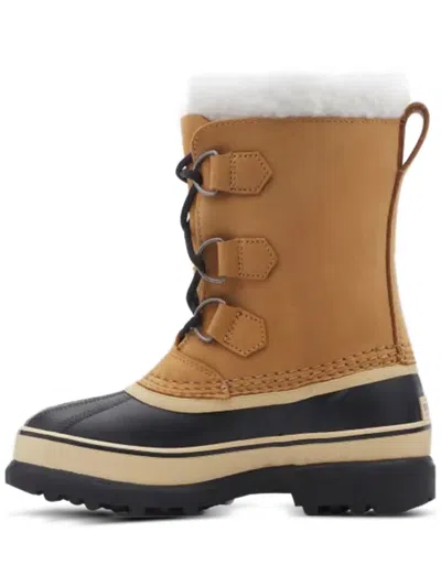 Sorel Lace-up Leather Boots In Brown